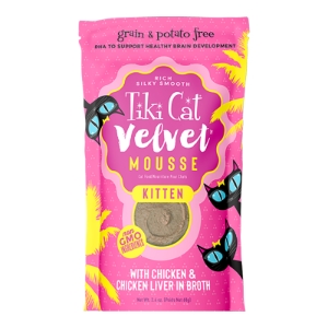 TIKI PETS CAT MOUSSE KITTEN CHICKEN 2.4OZ 12 PACK
