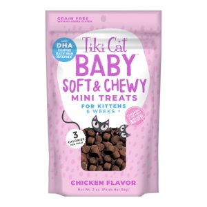 TIKI PETS CAT SOFT & CHEWY KITTEN CHICKEN 2OZ