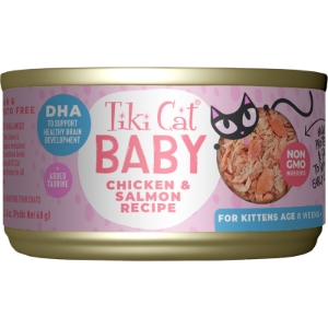 TIKI PETS CAT KITTEN CHICKEN SALMON 2.4OZ