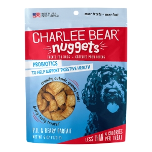 CHARLEE BEAR DOG NUGGETS DIGESTIVE HEALTH PEANUT BUTTER & BEARY PARFAIT 6OZ