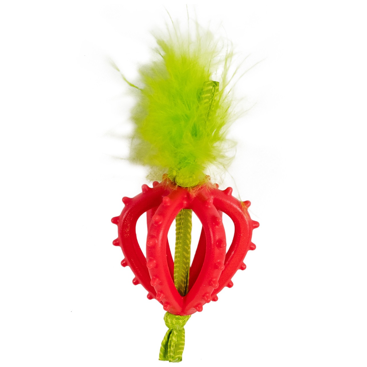 Catstages Pink Dental Strawberry Teether Toy