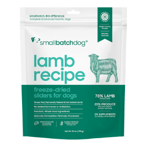 SMALL BATCH DOG FREEZE-DRIED LAMB SLIDERS 25-OZ