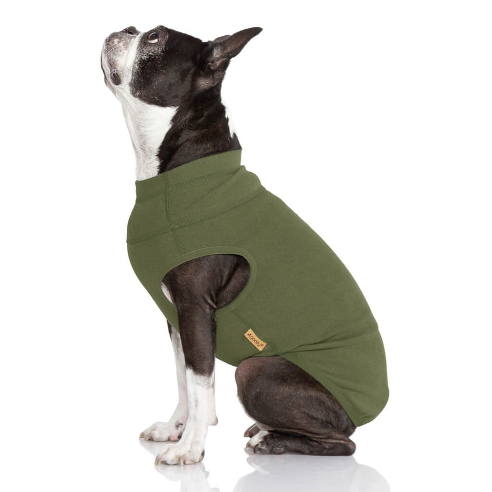 Gooby Fleece Stretch Olive S