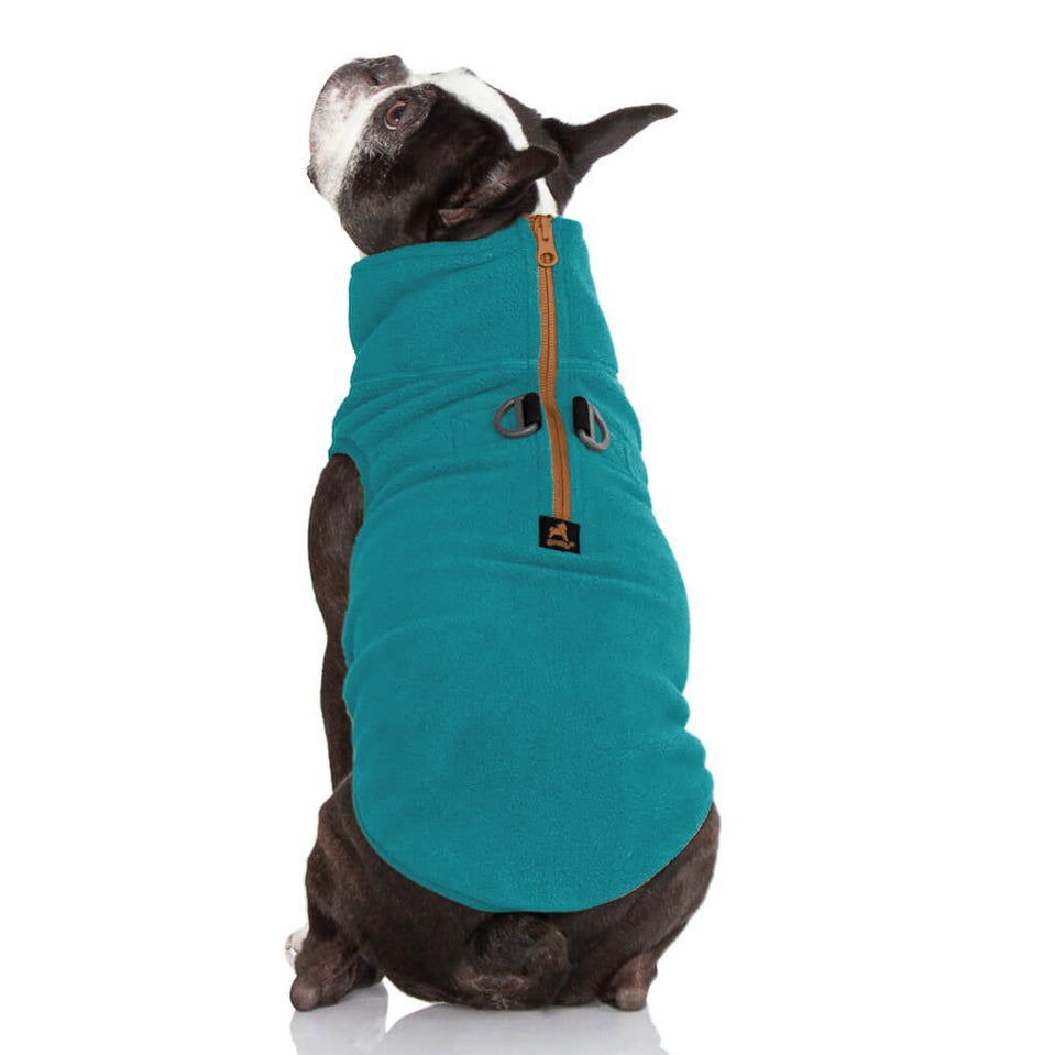 Gooby Half Zip Up Fleece Turquoise XL