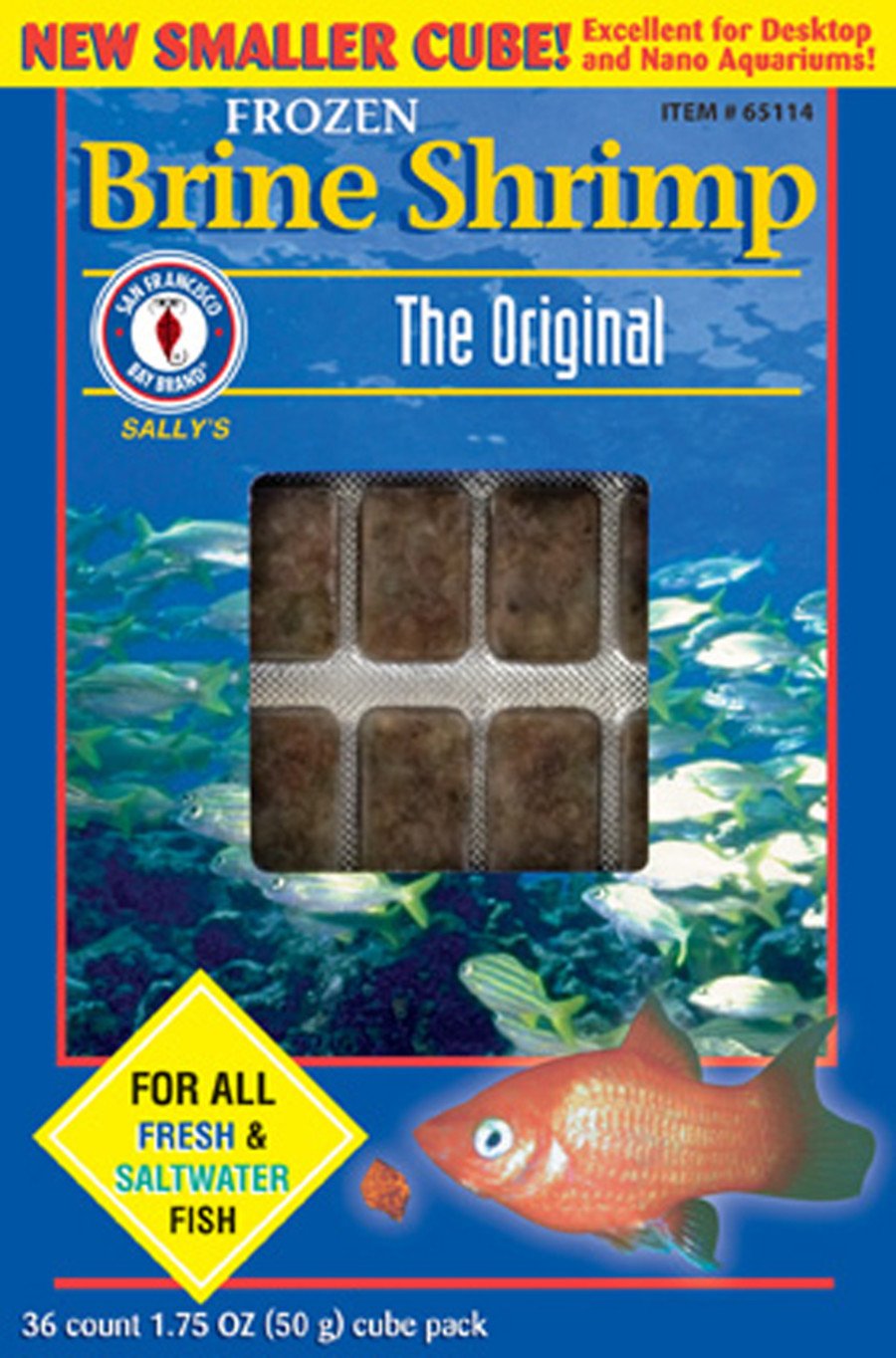 SFB BRINE SHRIMP CUBE FROZEN 1.75Z