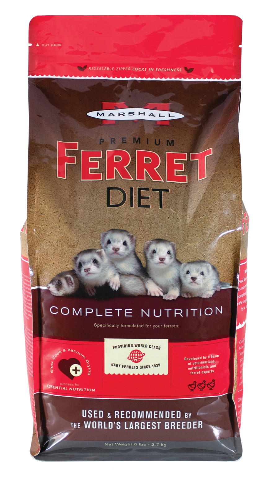 Marshall Pet Premium Ferret Diet Dry 6#
