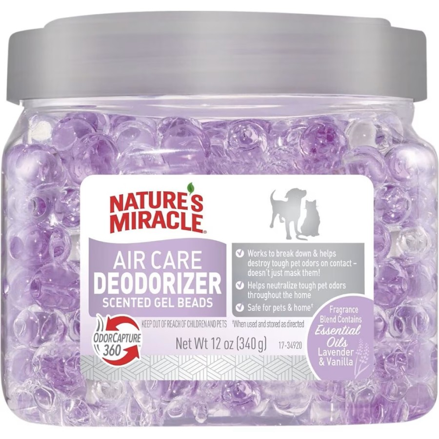 Nature's Miracle Air Care Deodorizer Scented Gel Beads Lavender & Vanilla 12oz