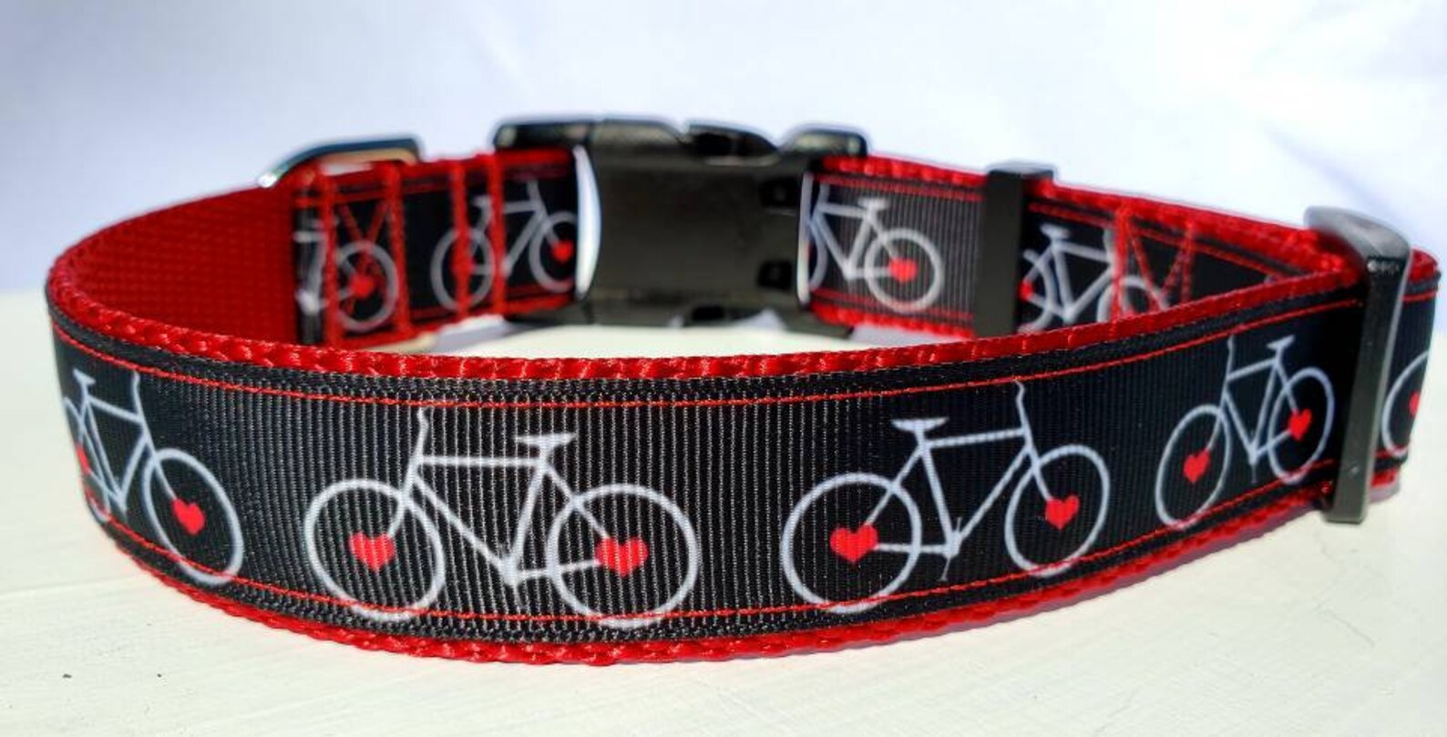 Rocky Mtn Hound/1 in Bicycle Dog Collar-Med