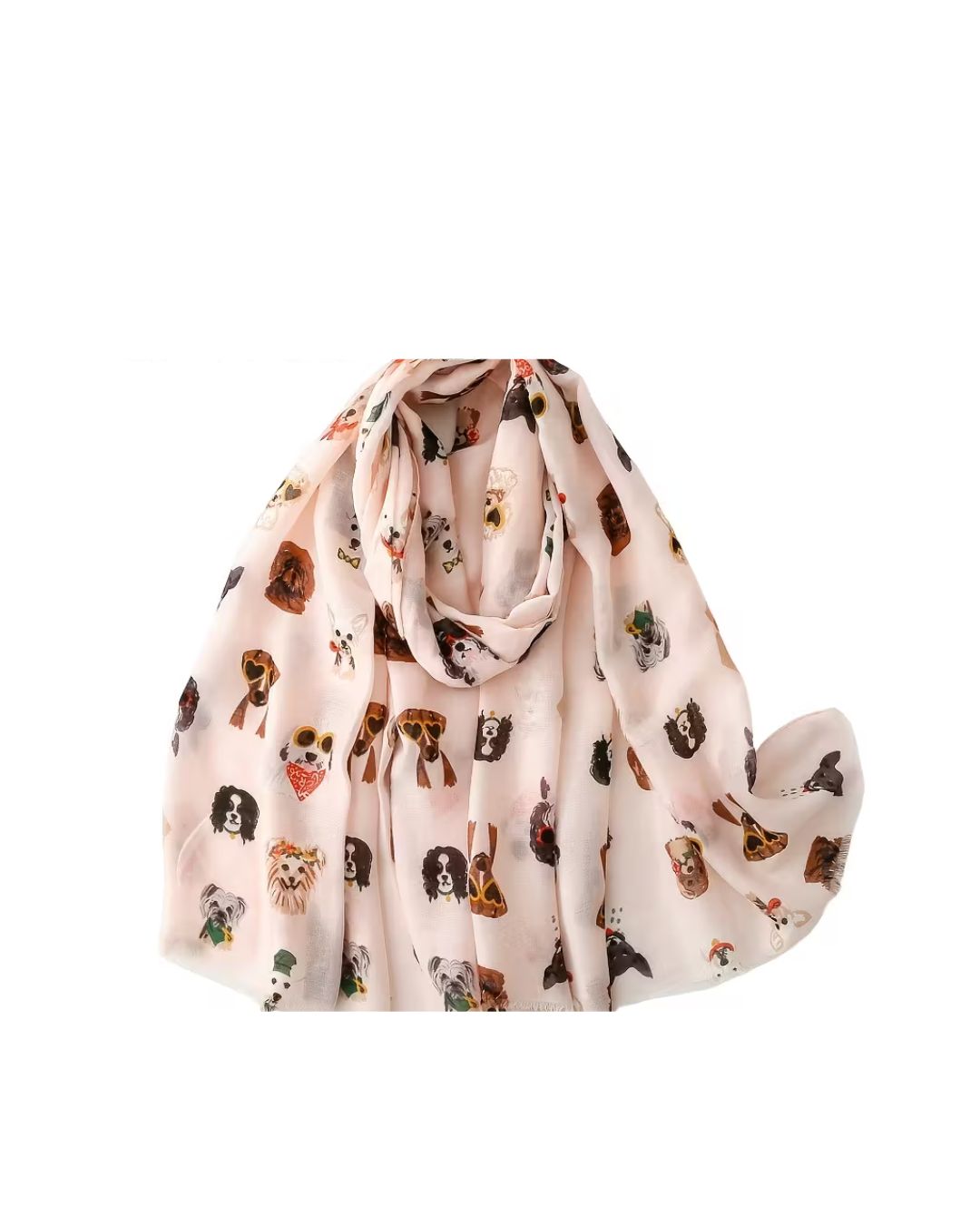 Long Dog Scarf - Pink