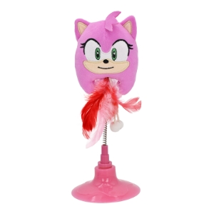 Sonic the Hedgehog Cat Toy Amy Interactive toy suction cup