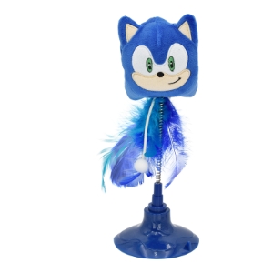 Sonic the Hedgehog Cat Toy Sonic Interactive toy suction cup