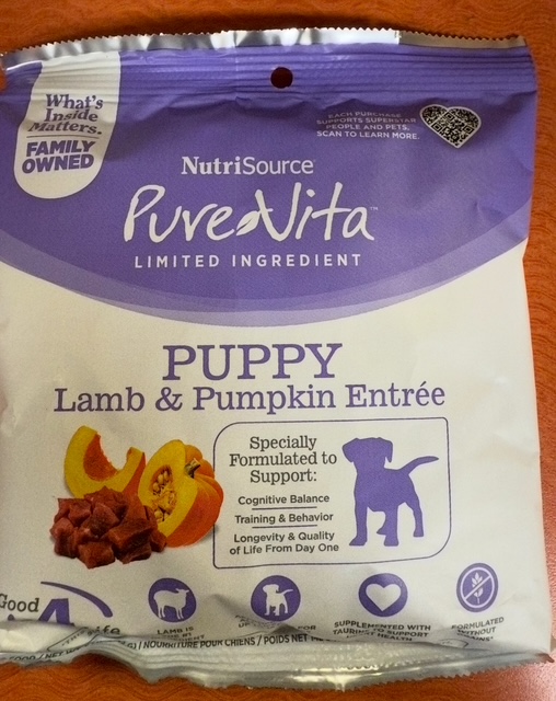 Pure Vita Lamb & Pumpkin Puppy Sample