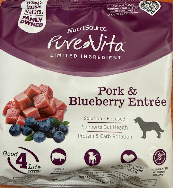 Pure Vita Pork & Blueberry Sample