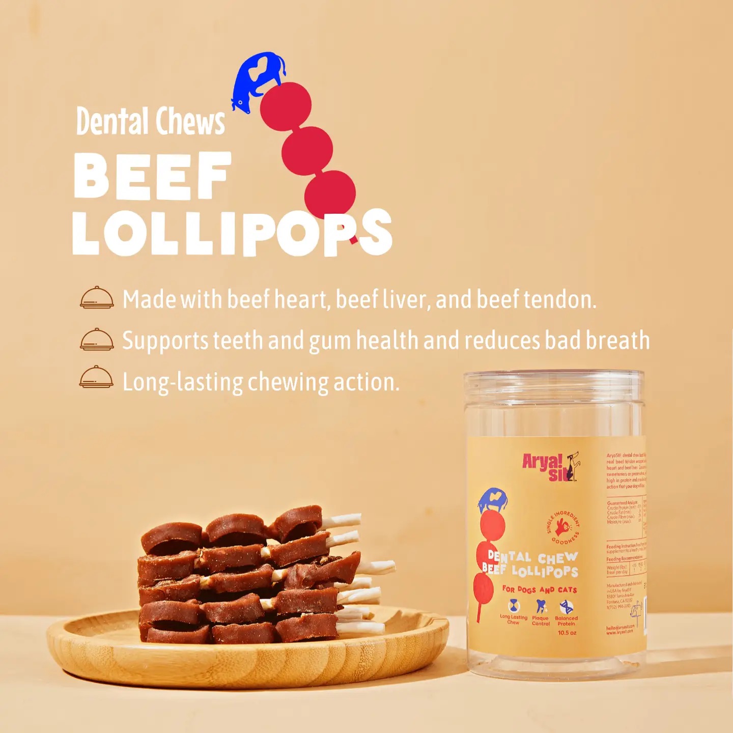 Arya Sit- Dental Chew Beef Lollipops