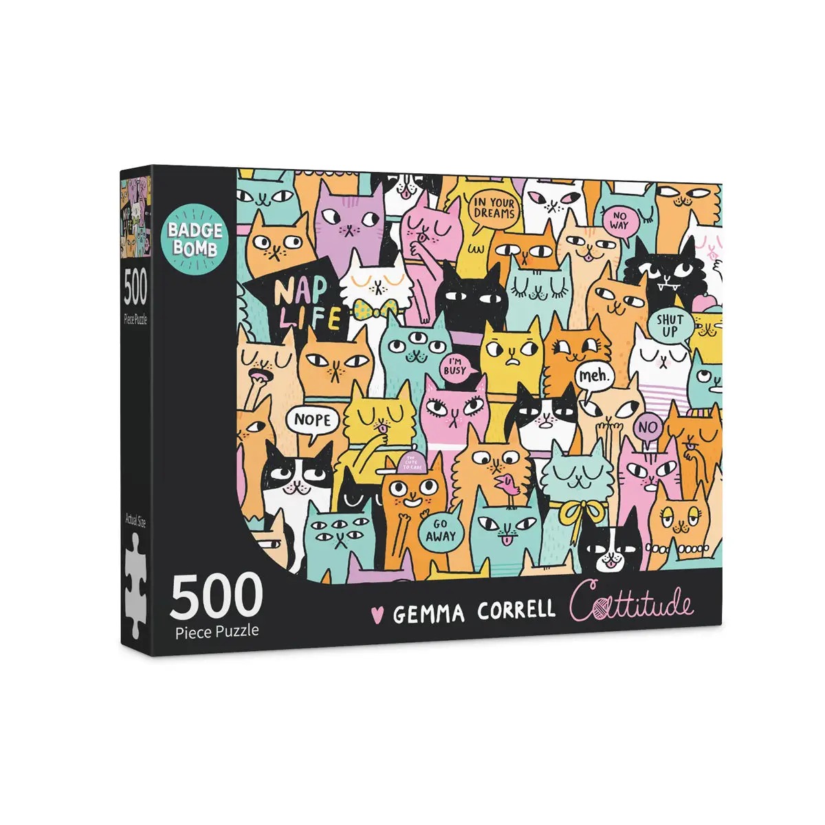 Badge Bomb- Cattitude Jigsaw Puzzle