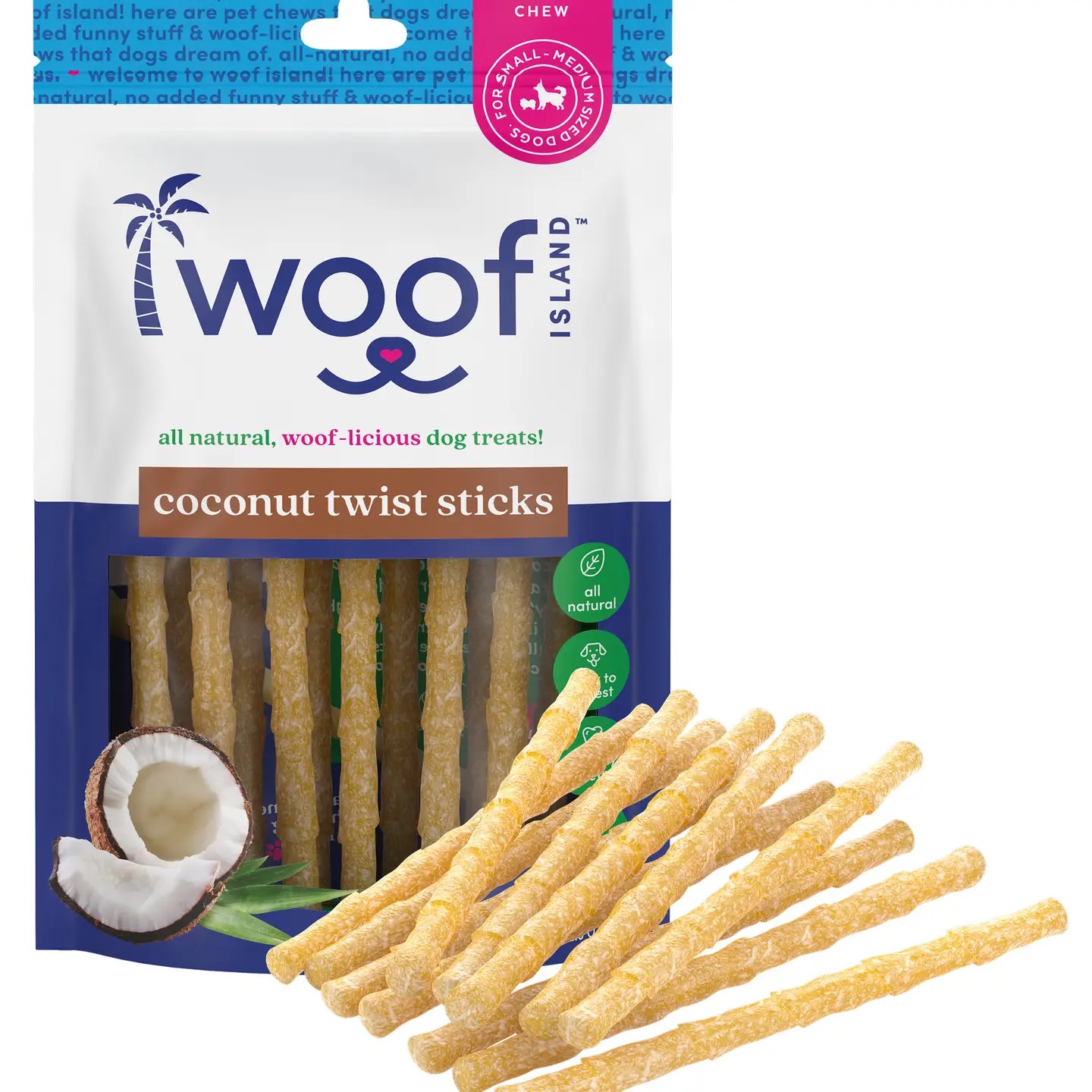 Woof Island- Coconut Twists
