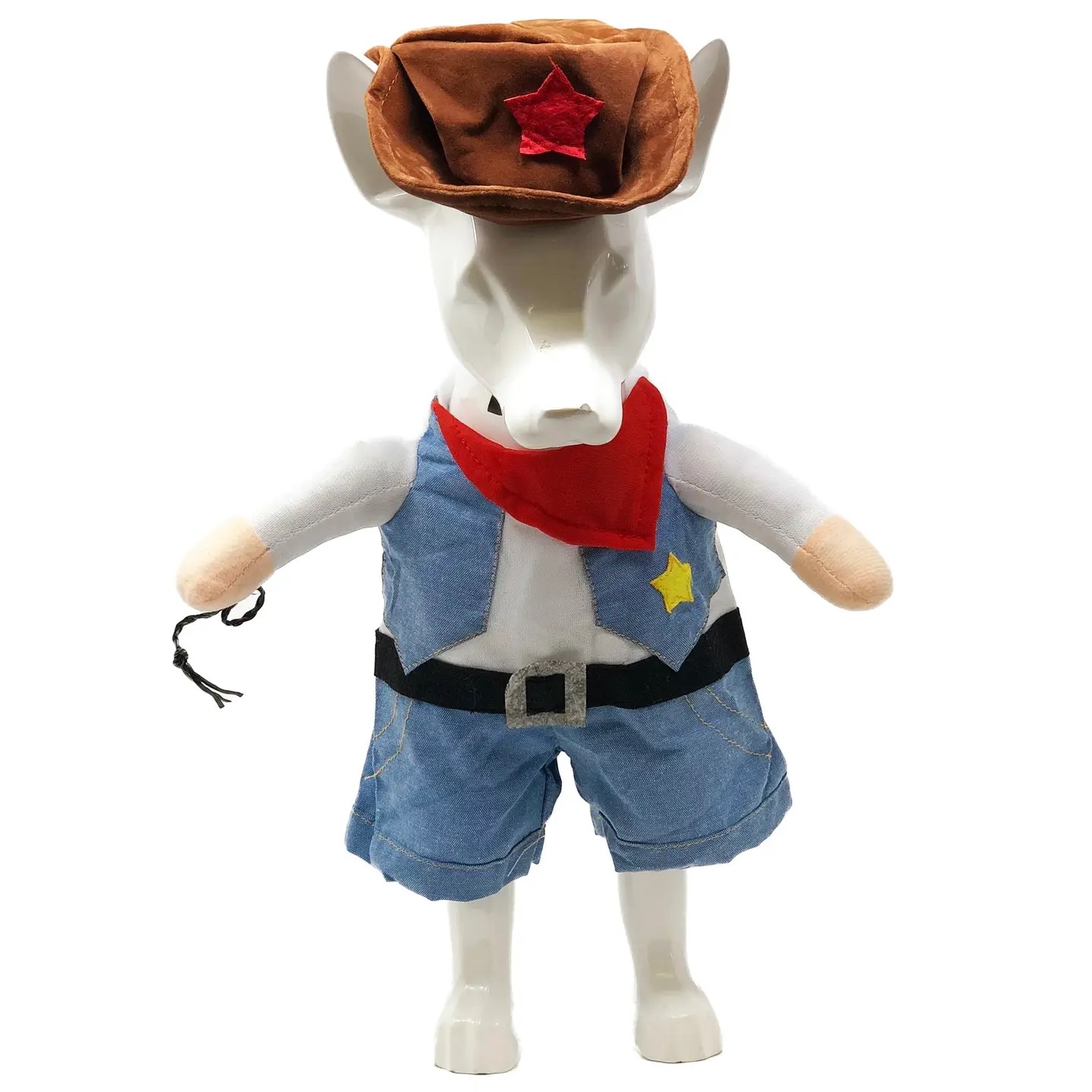 Pet Life- Rodeo Bones Cowboy Dog Costume - Medium