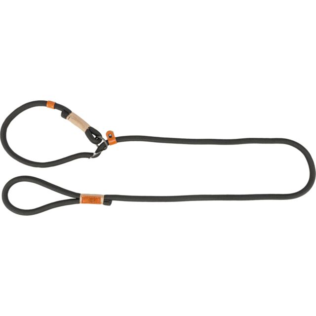 Trixie- Riverstone Slip Leash Black/Sand L-XL