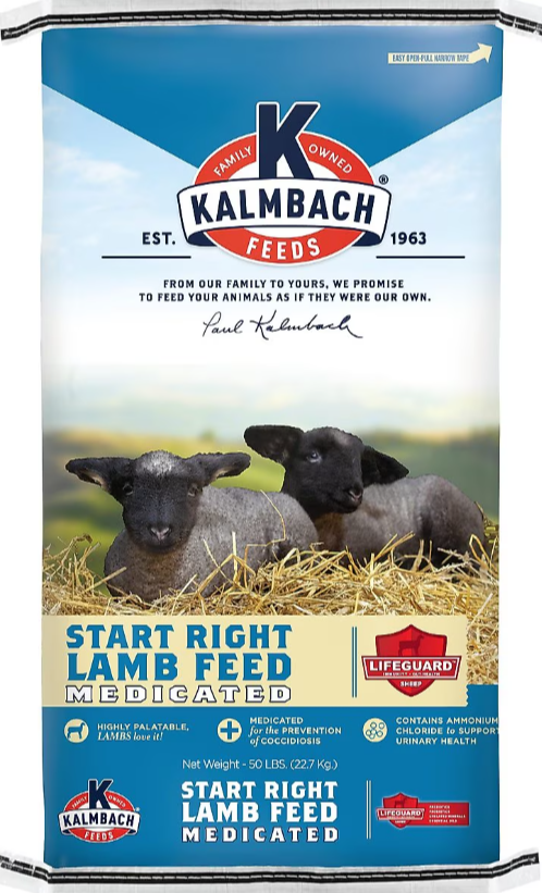 Kalmbach All Natural Start Right Medicated Lamb Feed 50lbs