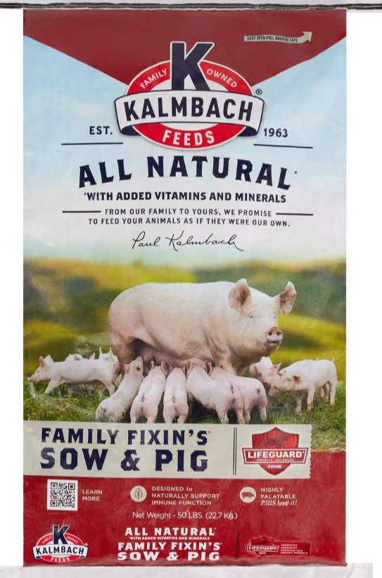 Kalmbach All Natural Family Fixin's Sow & Pig Feed 50lbs
