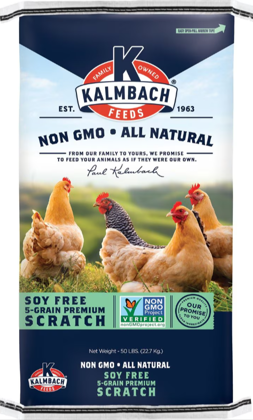 Kalmbach All Natural Non-GMO, Soy Free 5 Grain Premium Scratch