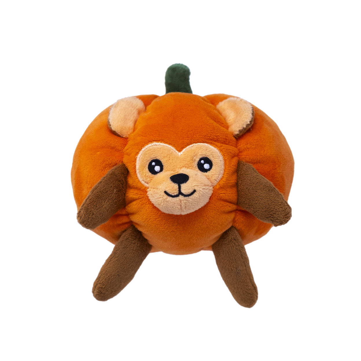 Fikas Freaky Friends Pumpkin Monkey Dog Toy