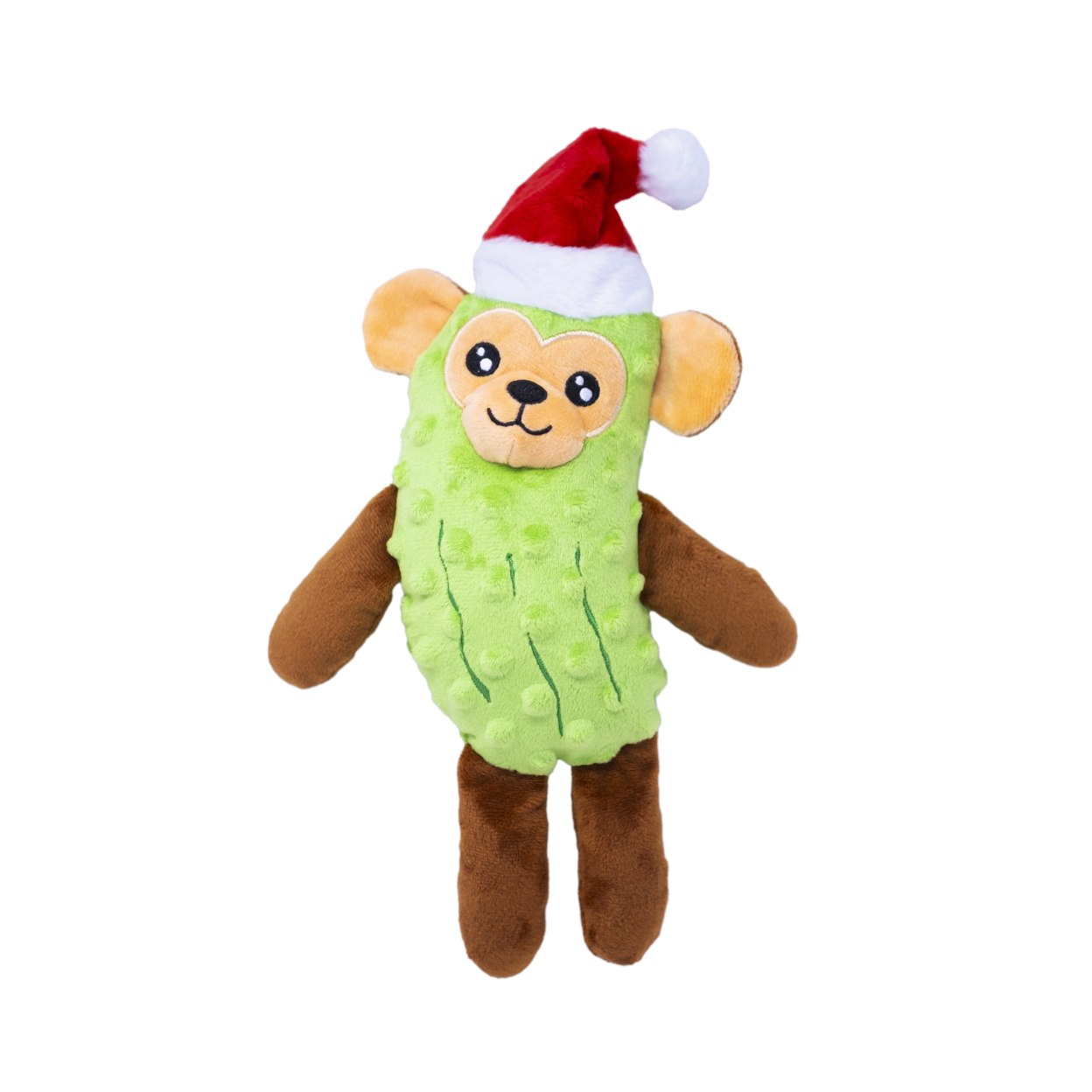 Fikas Freaky Friends Santa Pickle Monkey Dog Toy
