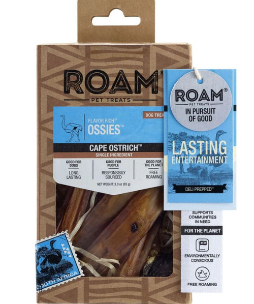 Roam Ossies, Ostrich Tendon 3oz