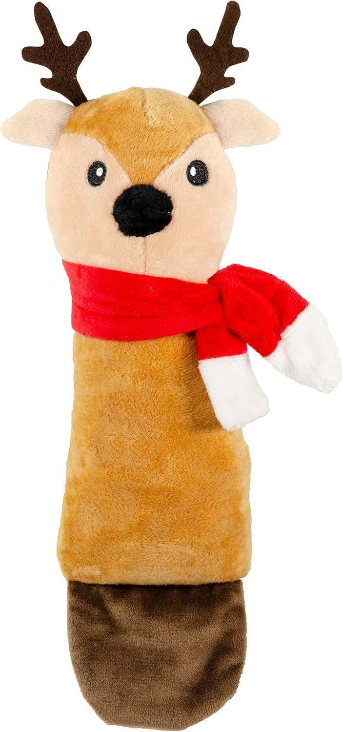 Giftable World Cat Reindeer Kicker w/catnip & crinkle 10"