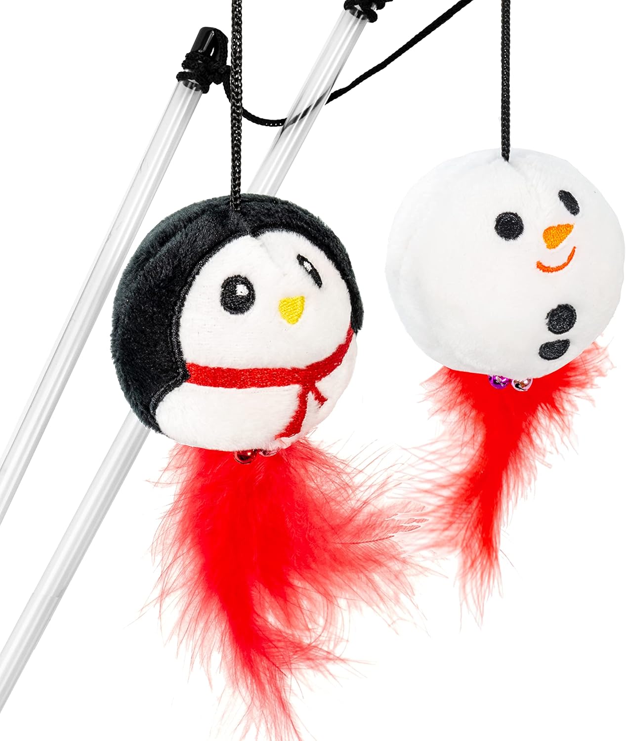 Giftable World Cat Penguin & Snowman Wand 2pk