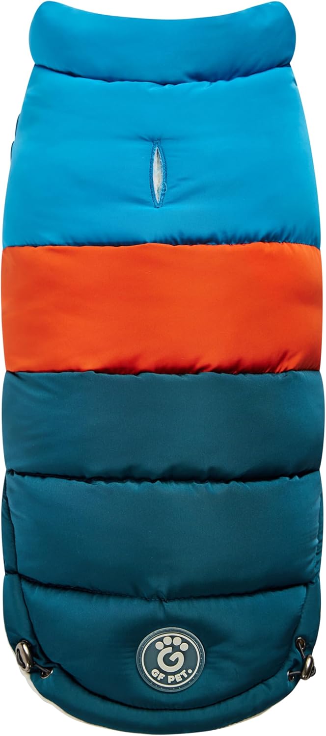 GF Color Block Puffer Dark Teal MD