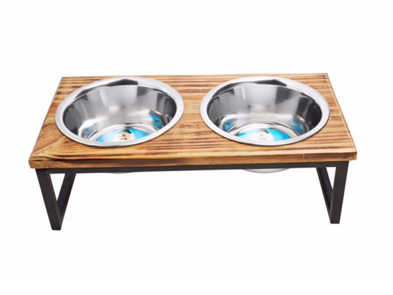 Indipets Contemporary Wooden Diner 64oz