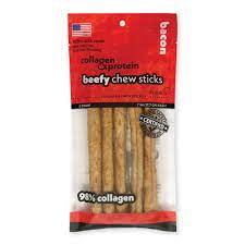Frankly Pet - Mega Beefy Sticks 7" Bacon - 4pk.