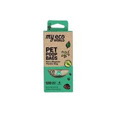 My Eco World - Pet Poop Bags - 8 Rolls 120 CT Bags