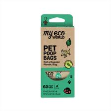 My Eco World - Pet Poop Bags - 4 Rolls 60 CT Bags
