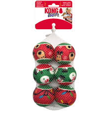 Holiday Kong Squeak Air Ball 6PCK (Medium)