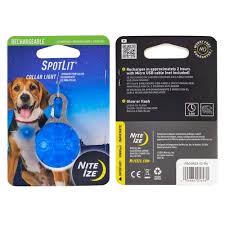 Nite Ize  SpotLit Rechargeable Collar Light (Blue)