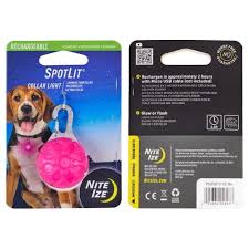 Nite Ize  SpotLit Rechargeable Collar Light (Pink)