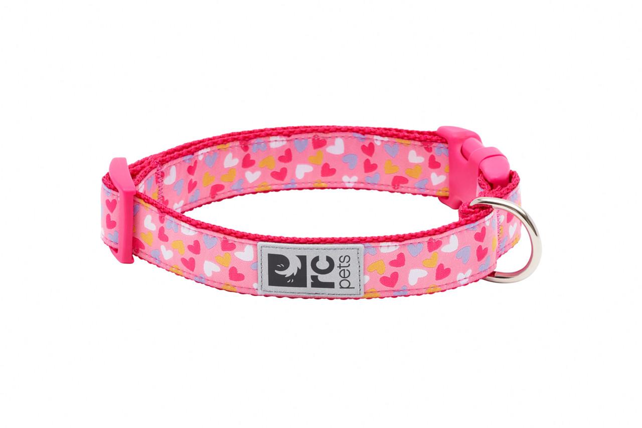 RC Pets Clip Dog Collar, Lil Heart, X-Small (Size: X-Small)
