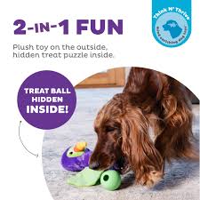 Outward Hound Hide-Ablez Interactive Plush Dog Puzzle with Treat Ball