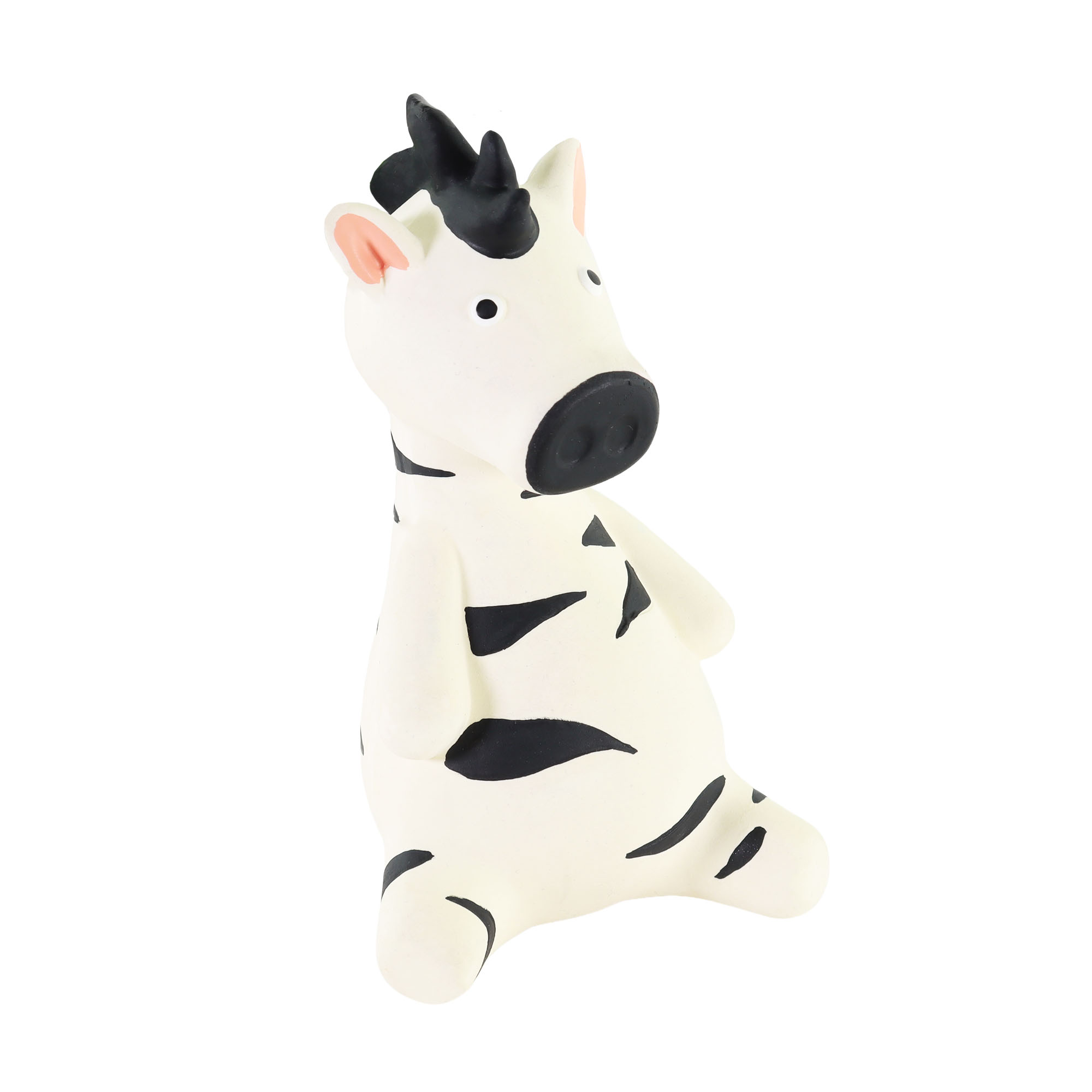 Rascals by Coastal Latex Dog Toy, Zebra, 6"