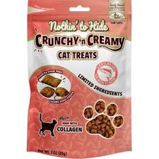 Nothin' To Hide Crunchy 'n Creamy Salmon Cat Treats (3oz)
