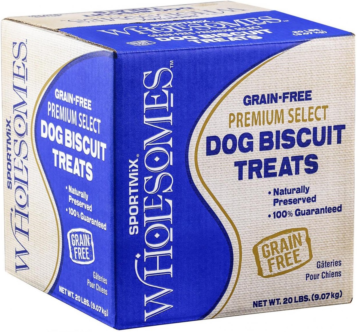 SPORTMiX Wholesomes Grain-Free Premium Large Gourmet Biscuit with Natural Bone Charcoal & Mint Flavor Dog Treats, 20-lb