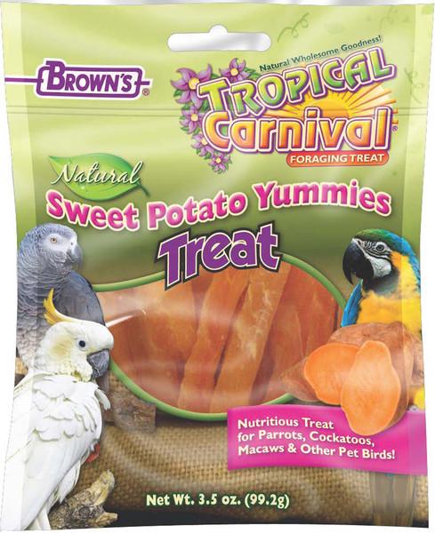 Brown's Tropical Carnival Natural Sweet Potato Yummies Treat, 3.5-oz