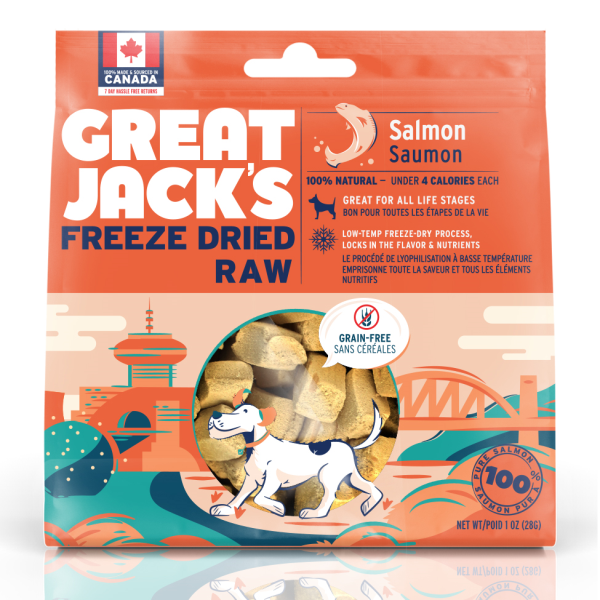 Great Jack's Salmon Grain-Free Freeze-Dried Dog Treats