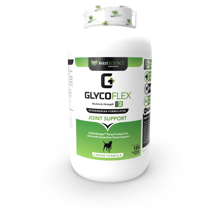 VetriScience GlycoFlex Stage II Moderate Strength Joint Support Dog Tablets, 120 count
