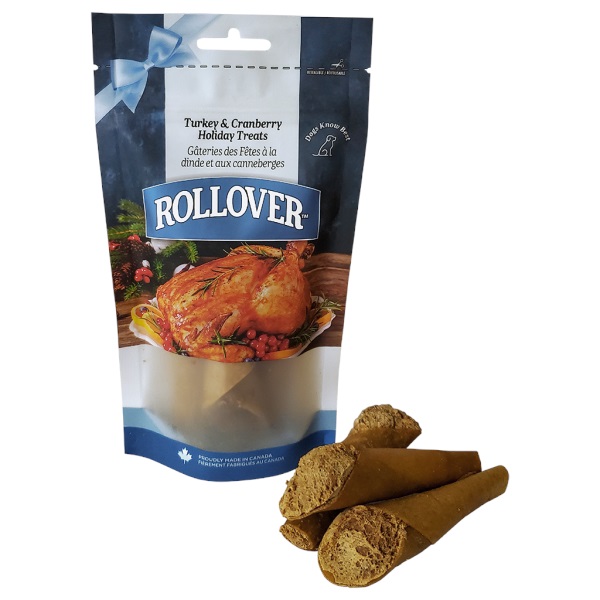 Rollover Premium California Wraps Turkey & Cranberry Dog Treats, 3-pk (Size:  3-pk)