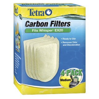 Tetra Carbon Filter Replacement Cartridges for Whisper EX, Medium, 4-count