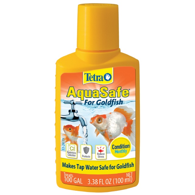 Tetra AquaSafe for Goldfish Tap Water Conditioner, 3.38-oz bottle