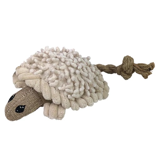 Pet Lou Twisted Turtle Dog Toy, 6-in